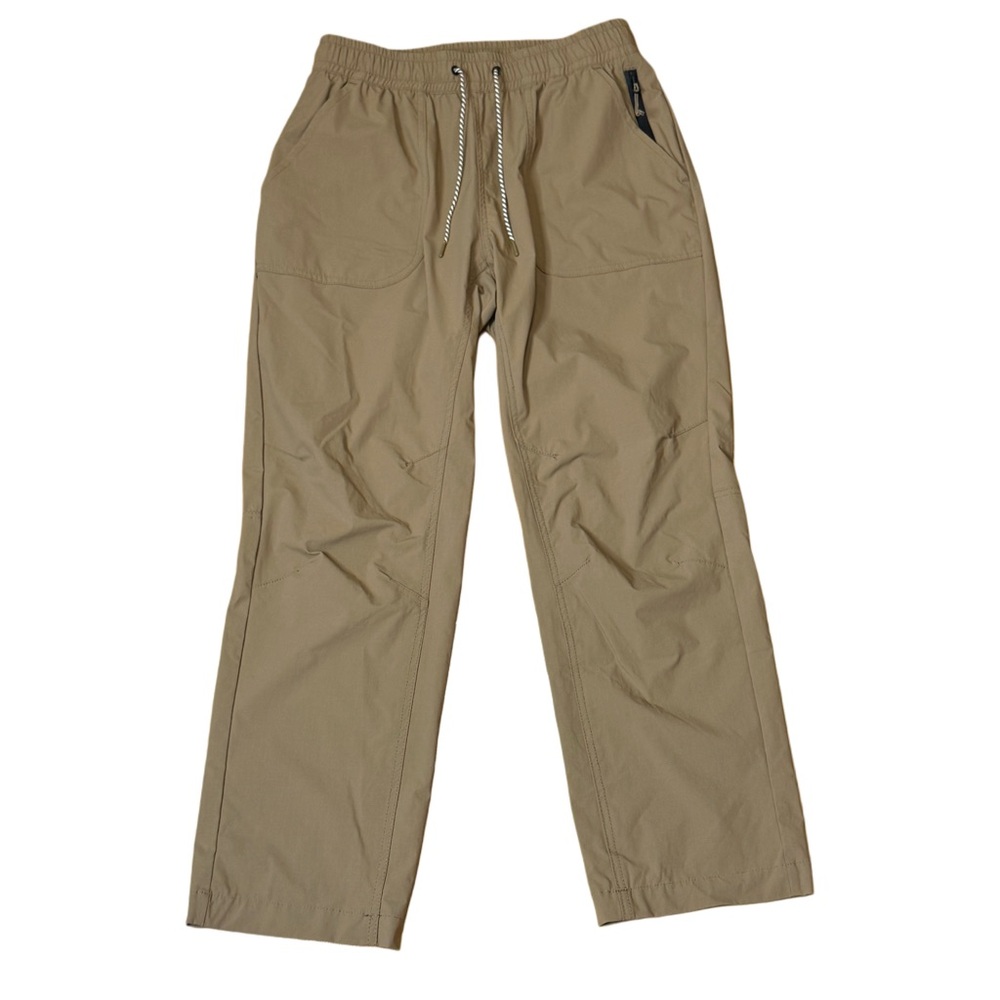 Women's Casual Drawstring Wide-Leg Pants - Tan